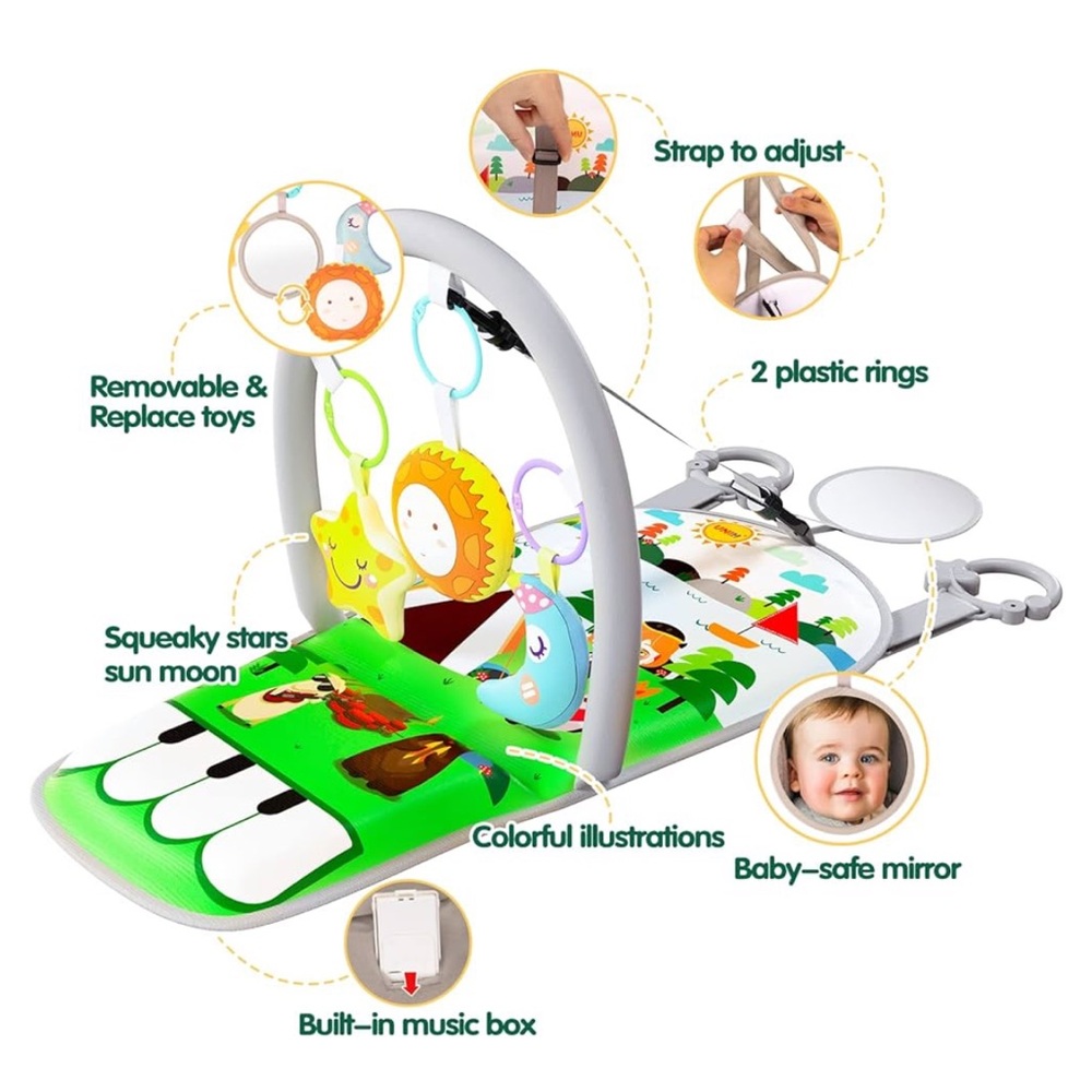 UNIH Car Seat Toy for Baby Infant 6M+